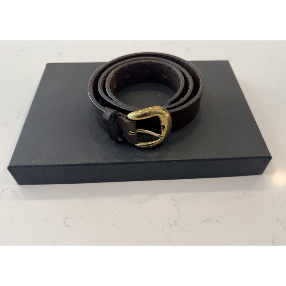 Vintage Express Campagnie Internationale Express Women's Brown Leather Belt Sz M